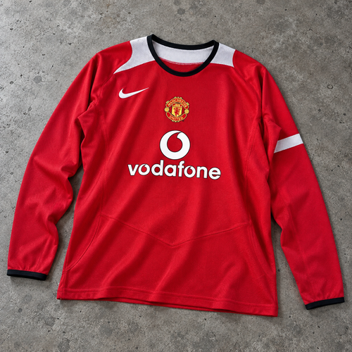 MANCHESTER UNITED 2005/06 HOME LONGSLEEVE RETRO JERSEY