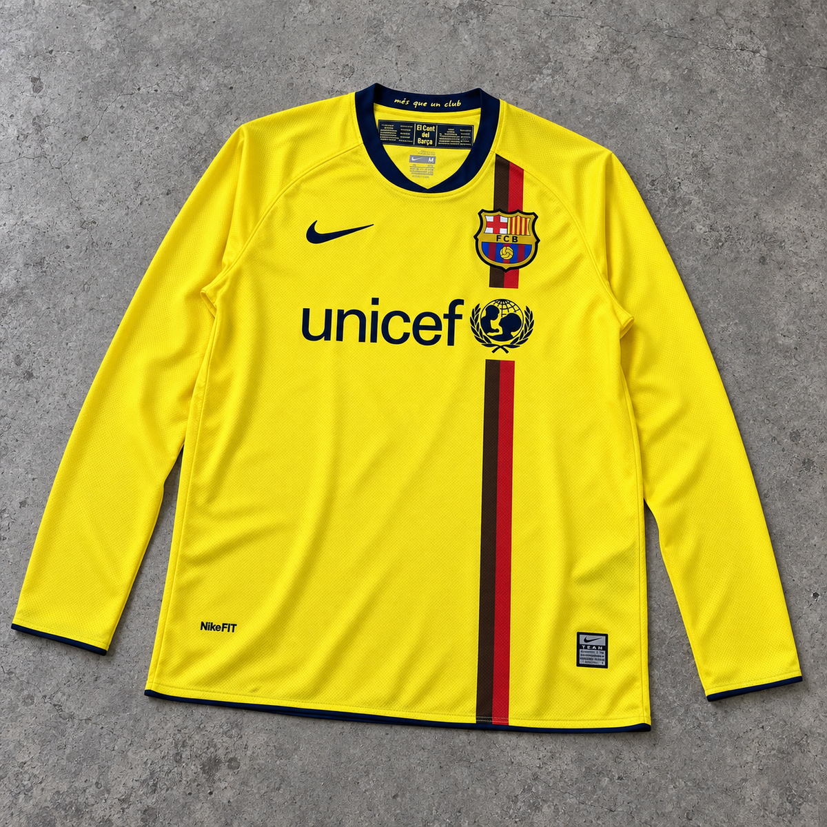 FC BARCELONA 2008/09 AWAY LONGSLEEVE RETRO JERSEY