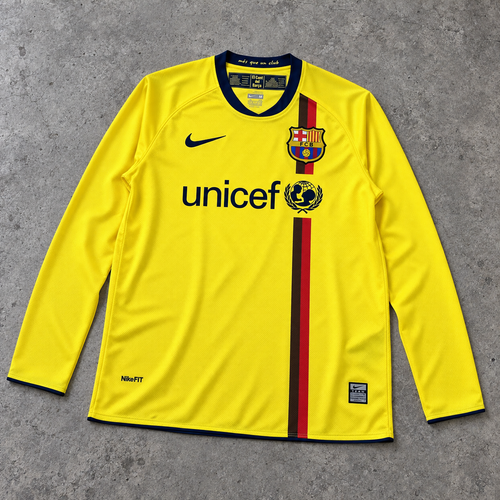 FC BARCELONA 2008/09 AWAY LONGSLEEVE RETRO JERSEY