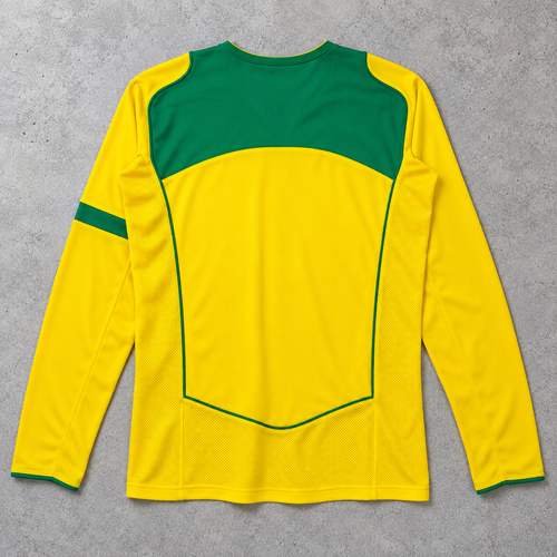 BRASIL 2004 HOME LONGSLEEVE RETRO JERSEY
