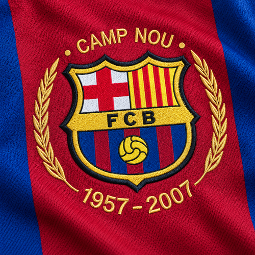 FC BARCELONA 2007/08 HOME LONGSLEEVE RETRO JERSEY