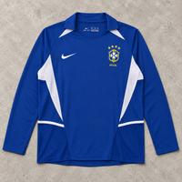 BRASIL 2002 AWAY LONGSLEEVE RETRO JERSEY
