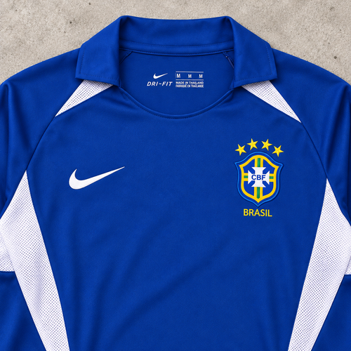BRASIL 2002 AWAY LONGSLEEVE RETRO JERSEY
