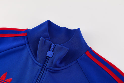 MANCHESTER UNITED BLUE FOOTBALL ZIPPER