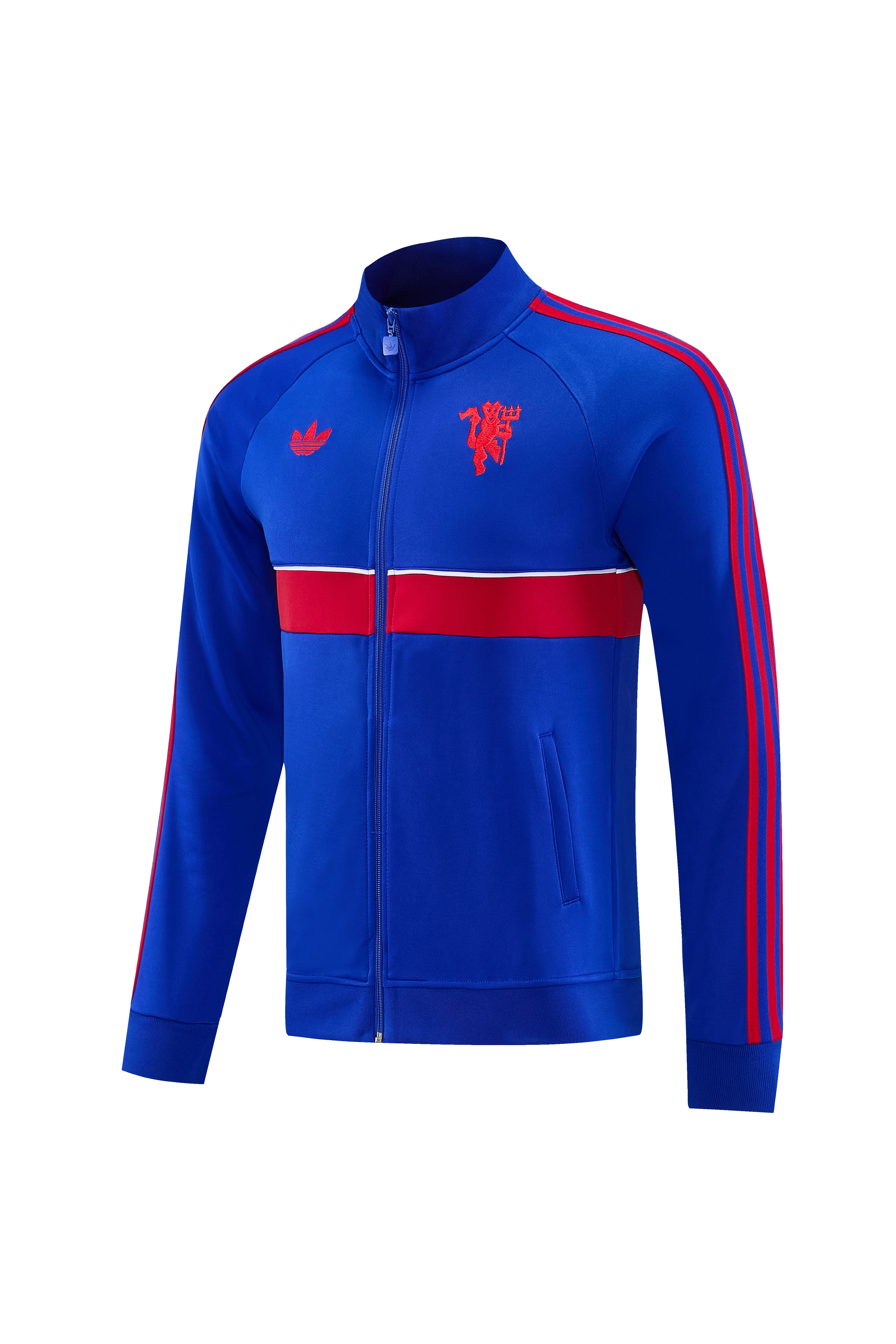 MANCHESTER UNITED BLUE FOOTBALL ZIPPER