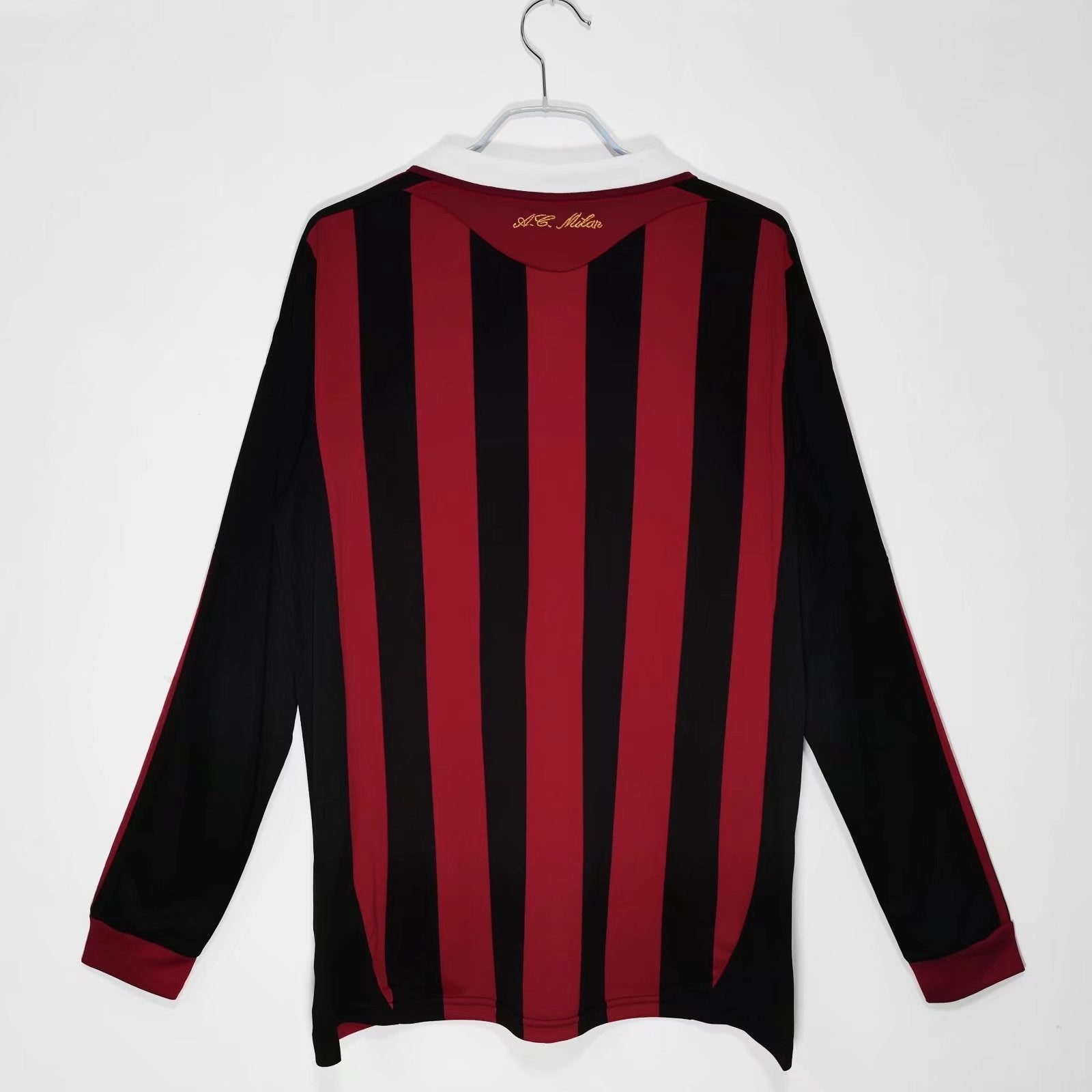 AC MILAN 2009/10 HOME LONGSLEEVE RETRO JERSEY