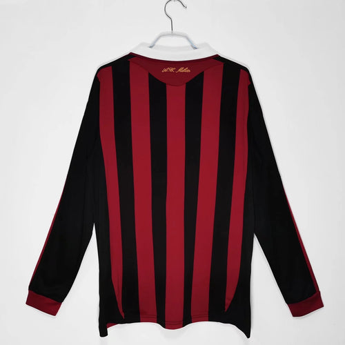 AC MILAN 2009/10 HOME LONGSLEEVE RETRO JERSEY