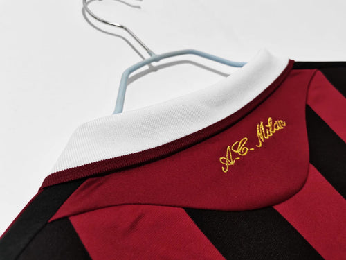 AC MILAN 2009/10 HOME LONGSLEEVE RETRO JERSEY
