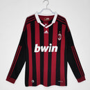 AC MILAN 2009/10 HOME LONGSLEEVE RETRO JERSEY