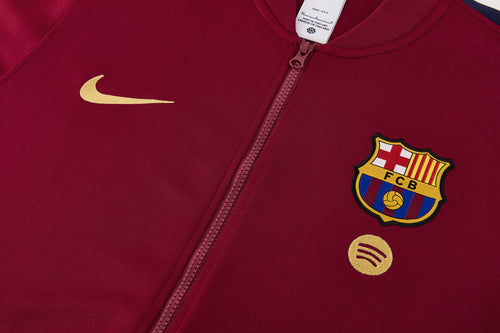 FC BARCELONA WINE RED FOOTBALL ZIPPER