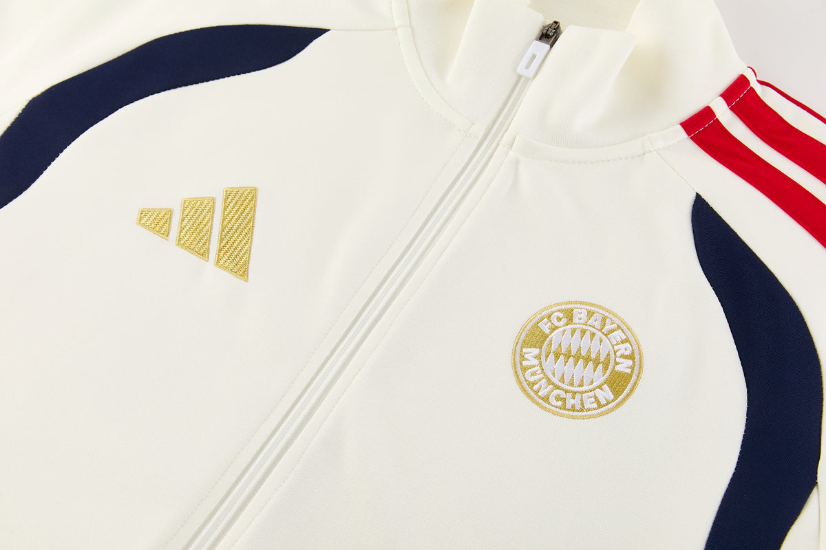 BAYERN MÜNCHEN WHITE FOOTBALL ZIPPER
