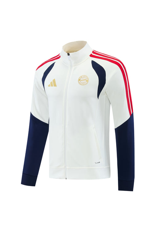 BAYERN MÜNCHEN WHITE FOOTBALL ZIPPER