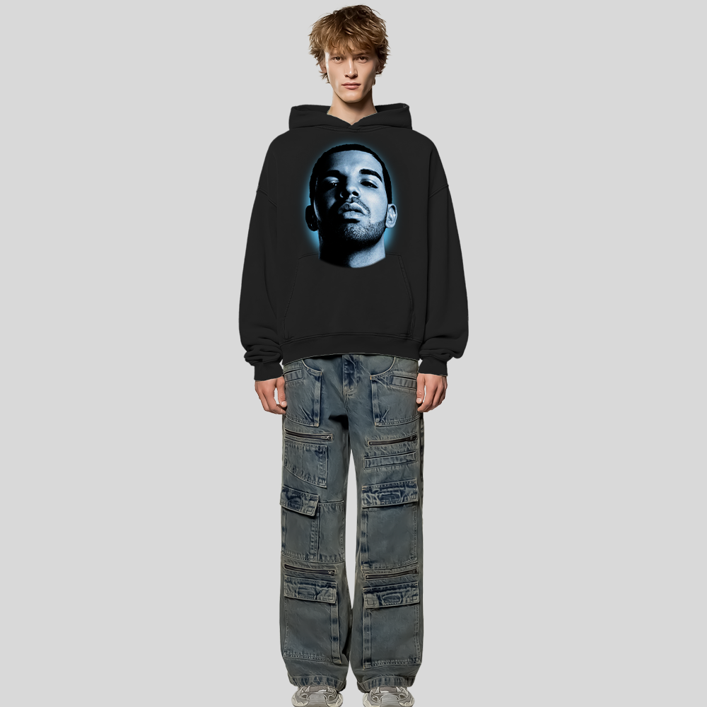 DRAKE BIG FACE HOODIE DIE TO LIVE