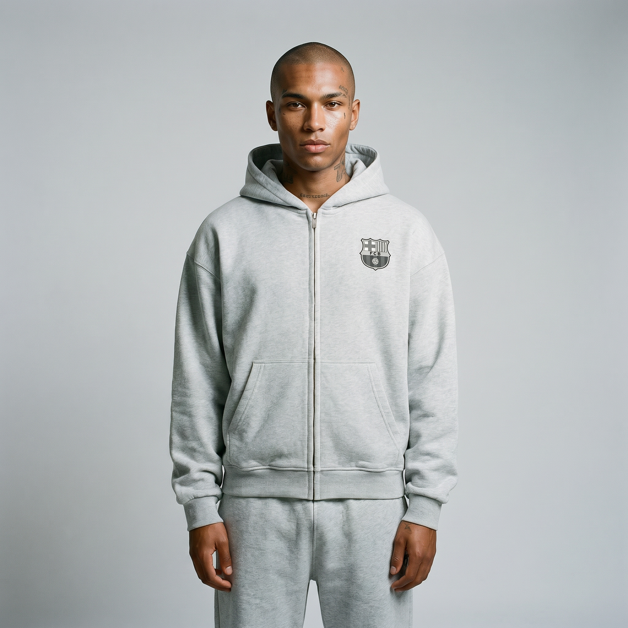 FC BARCELONA BASIC HEAVY ZIP-JACKE