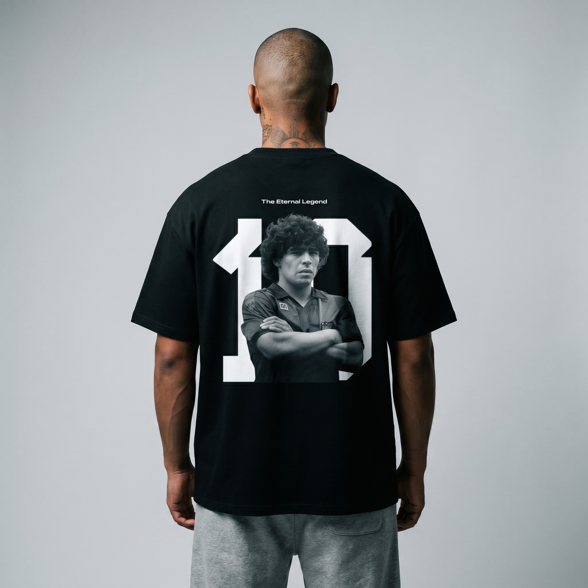 MARADONA V3 T-SHIRT MIT RÜCKENDRUCK