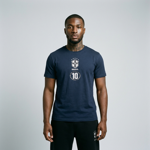 BRASILIEN RETRO TRIKOT SCHMAL GESCHNITTENES T-SHIRT