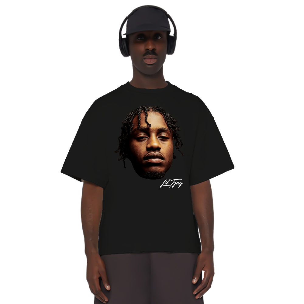 Lil Tjay großes Gesicht T-Shirt