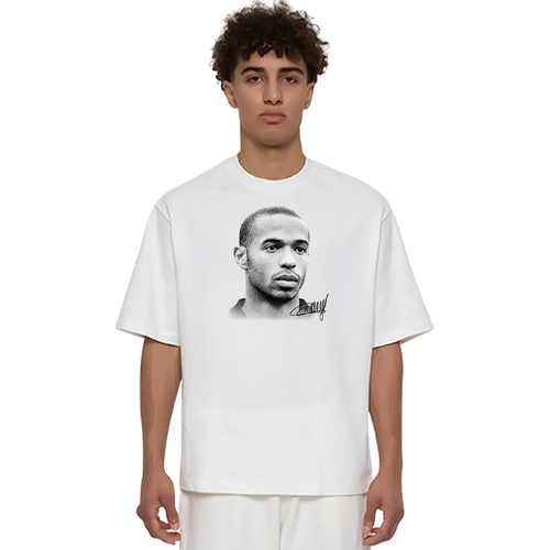 THIERRY HENRY T-SHIRT MIT GROSSEM GESICHT