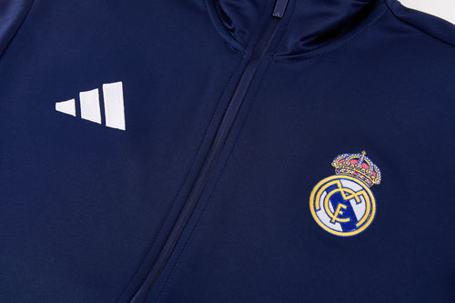 REAL MADRID NAVY FOOTBALL ZIPPER