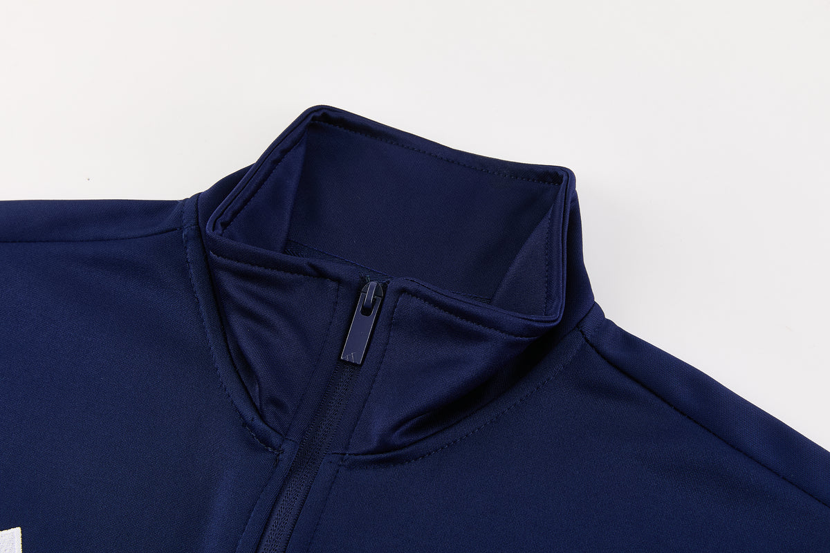 REAL MADRID NAVY FOOTBALL ZIPPER