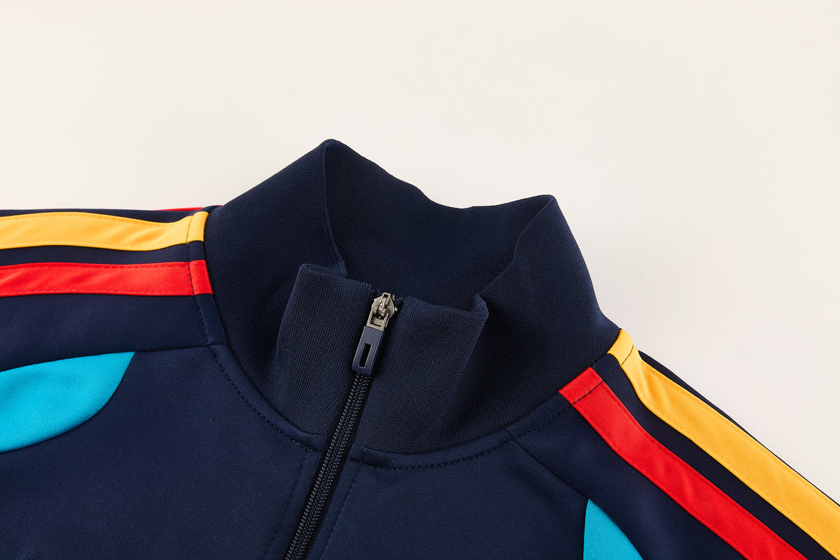SPAIN BLUE FOOTBALL ZIPPER