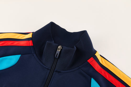 SPAIN BLUE FOOTBALL ZIPPER