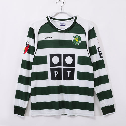 SPORTING CP 2001/03 LONGSLEEVE RETRO JERSEY