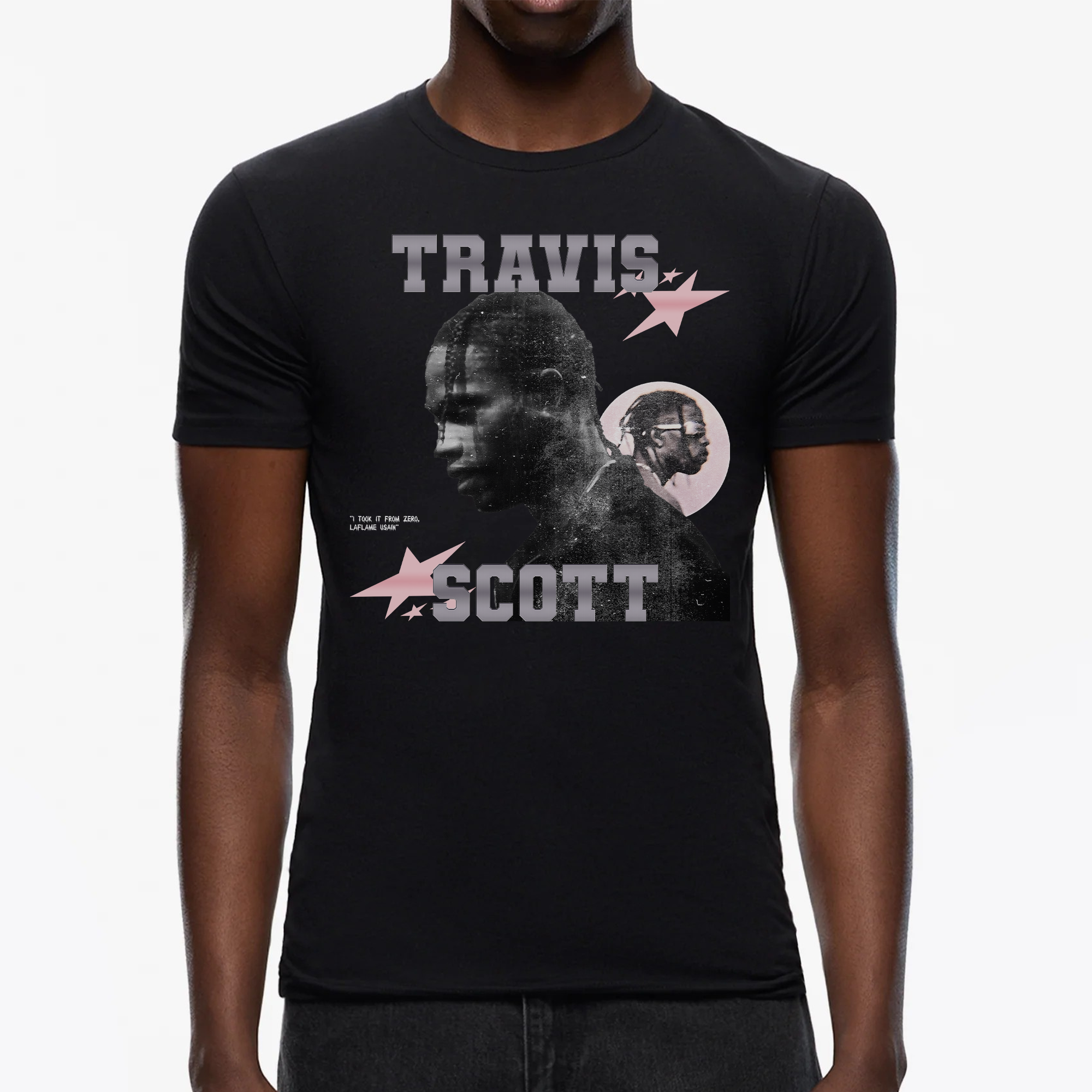 TRAVIS SCOTT RAP SLIM FIT T-SHIRT